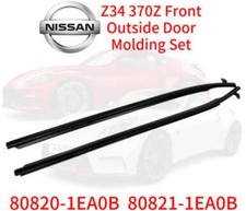 Nissan Genuine 370z Z34 Front Outside Door Molding Set 80820-1ea0b 80821-1ea0b