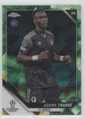 2021 Chrome UEFA Champions League Sapphire 3/75 Adama Traore #65 Rookie RC 0zb3