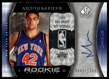 2005-06 SP Authentic/1299 / David Lee ROOKIE ON-CARD AUTO /1,299. rookie card picture