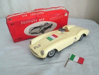 BANDAI FERRARI 813 Race Car Vintage Tin Toy W/Box