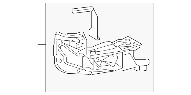 Genuine Toyota Bumper Cover Support Rail 52154-04020