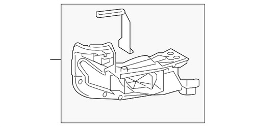 Genuine Toyota Bumper Cover Support Rail 52154-04020
