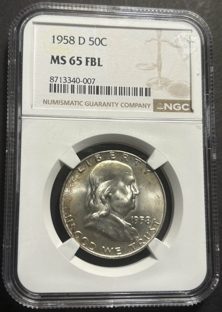 MS 65 Graded 1958 Franklin Half Dollars (1948-1963) for sale | eBay