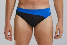 TYR Durafast Elite® Men's Bikini Brief Swimsuit - Vanguard Splice - Blue - Sz 36