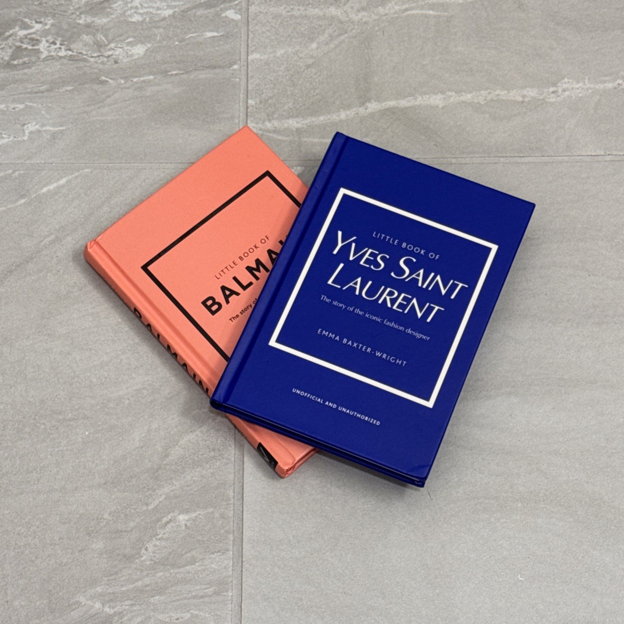 Set Of 2 Small Coffee Table Fashion Books Balmain & Yves Saint Laurent