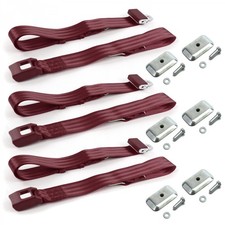 Ford Mustang 1974 - 1978 Standard 2pt Burg Lap Bench Blt Kit Wbkts 3 Belts