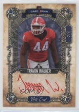 2022 5 Card Draw Sparkles Holo Foil - Blue 2/2 Travon Walker Rookie Auto RC 1m1a. rookie card picture