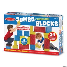 Melissa & Doug Jumbo Cardboard Blocks - 24 Pieces 2y+