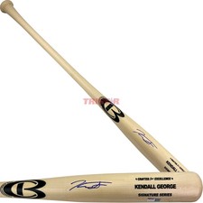 Kendall George Signed Autographed Cooperstown Signature Model Bat TRISTAR