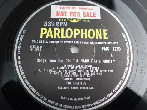 The Beatles A HARD DAYS NIGHT 1966 UK LP  2nd Press Y/B PROMO PLAYS MINT HEAR