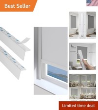 PVC Light Blockers Blackout Light Blockers Side Tracks for Window Shades and ...