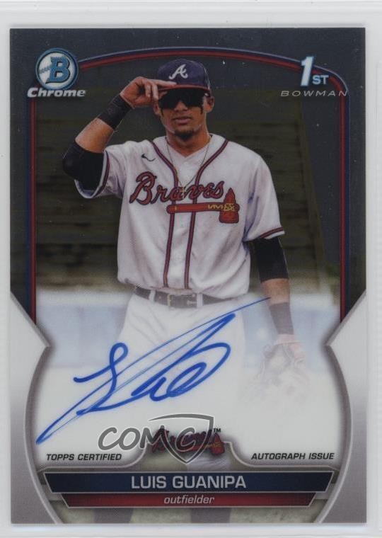 2023 Bowman Chrome Prospect Auto Luis Guanipa #CPA-LG Auto