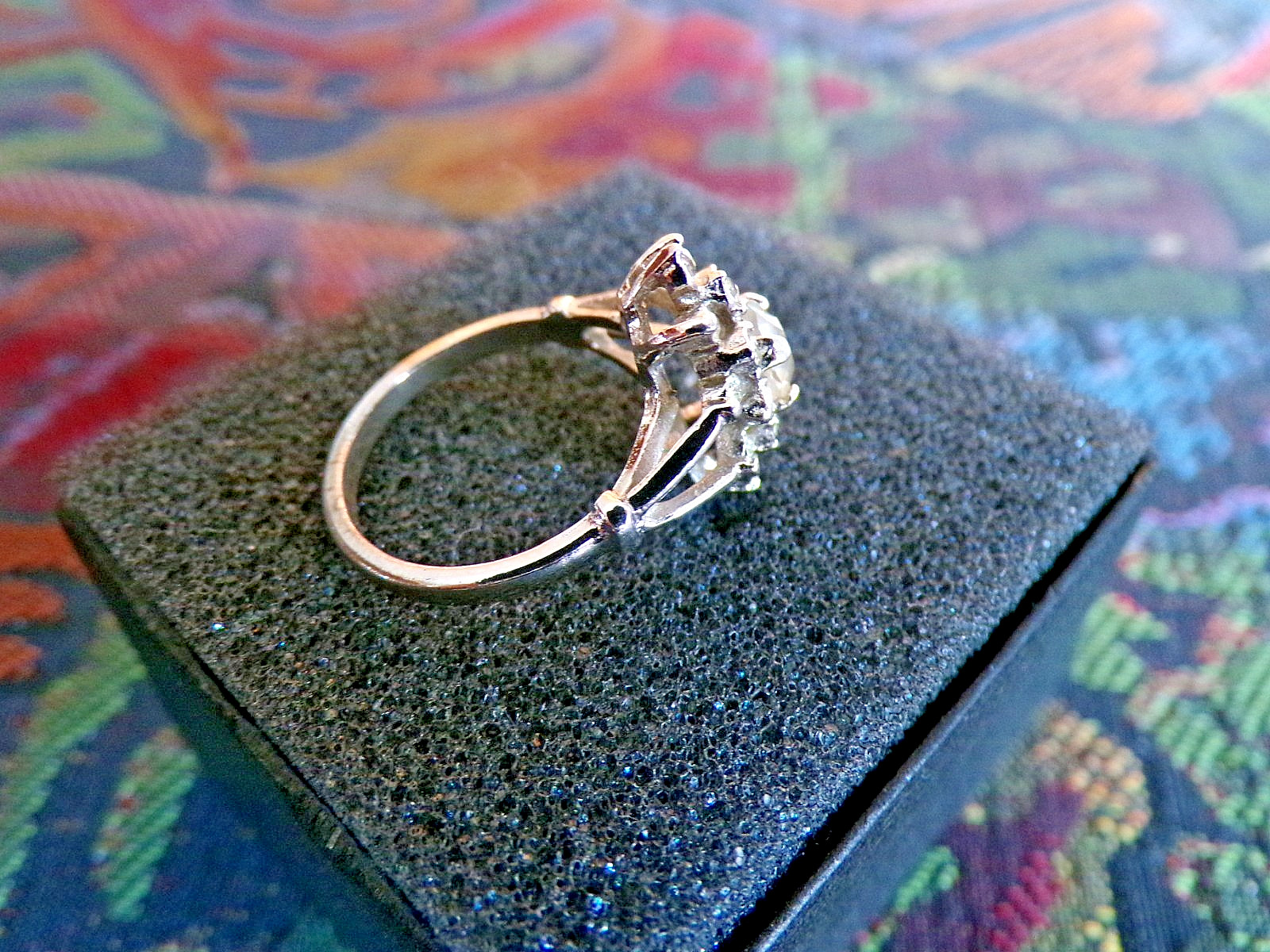 Sparkling Silver Tone Rhinestone Statement Cockta… - image 5