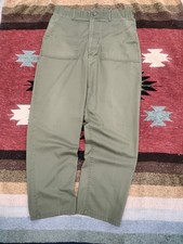 OG-107 Military Fatigue Utility Trousers Pants Vintage 36x31 60s-70s