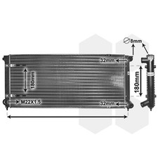 1X Van Wezel radiator engine cooling for VW 191121251C New