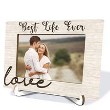 Love Picture Frame 4x6, Best Life Ever Photo Frame, Love Gifts for Her Him Gi...