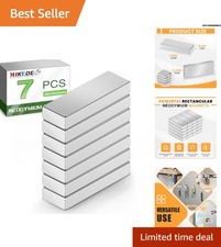 Strong Neodymium Magnets, 7 Pcs 30x10x5 mm - Perfect for DIY  Organization