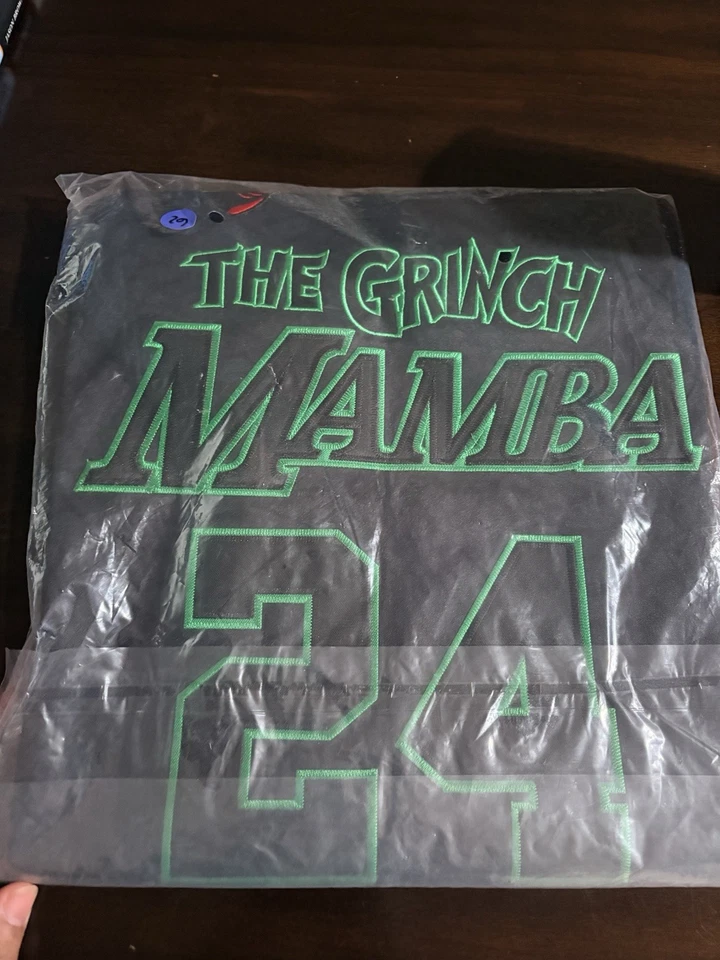 Camiseta deportiva de baloncesto Kobe Bryant The Grinch Mamba talla grande nueva con etiquetas Foto 3 de 4