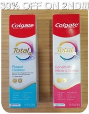 Colgate Total Toothpaste, Plaque Cleanse OR Sensitivitiy, 3 Oz, Exp 01/2028