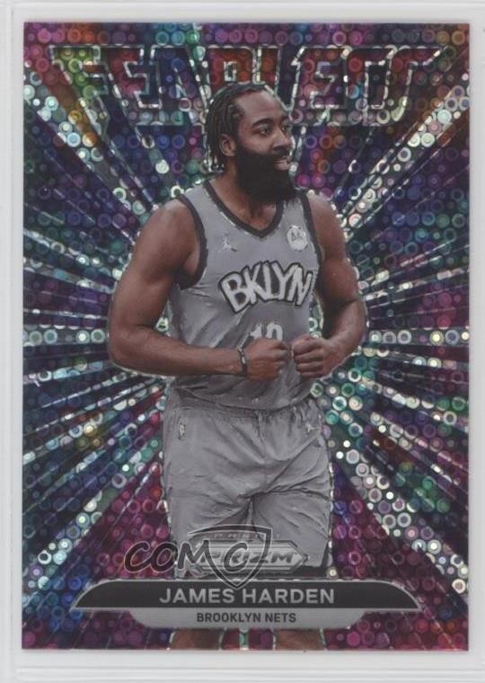 2021-22 Panini Prizm Fearless Fast Break Prizm James Harden #14 12g7