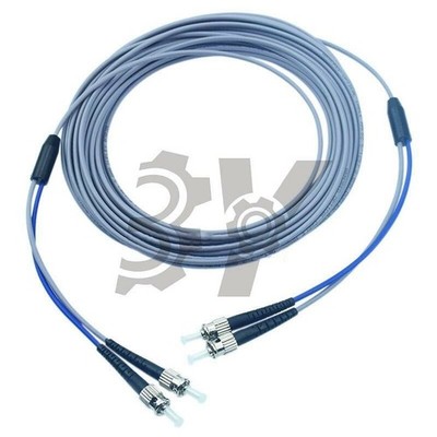10M ST-ST Armored Fiber Cable Multi-Mode Duplex Optical Patch Cord Fiber Pigtail