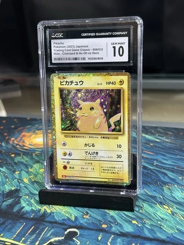2023 Pokemon Japanese Trading Card Game Classic #008/032 Pikachu CGC 10 Gem Mint