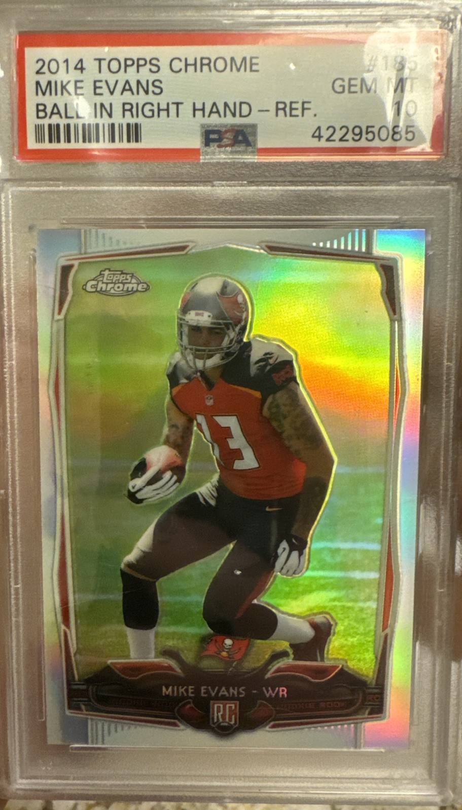 Mike Evans Topps Chrome #185 Refractor