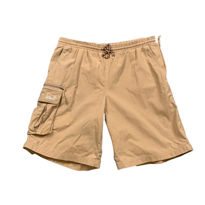 Jack Wolfskin Shorts Mens L Large Wheat Elastic Waistband Moisture Wicking Cargo
