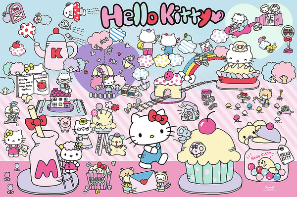 Puzzle (300 T.) Hello Kitty | Entdecke Ihre Welt (Trefl Puzzle) Neu/Ovp-image