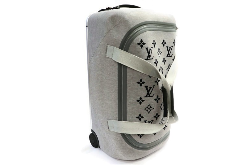 LOUIS VUITTON Horizon Soft Duffle 55 Grey Monogram w/ Dust Bag