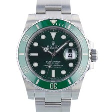 Rolex Submariner Date Hulk 116610LV 40 mm Green Dial Steel 2017 Box & Papers