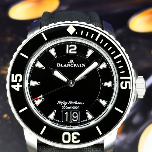 Blancpain 5050-12B30-B52A Fifty Fathoms Black Ceramic Black Dial