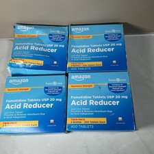 4X Famotidine Tablets 20 mg Acid Reducer Pill Maximum Strength 400 tabs
