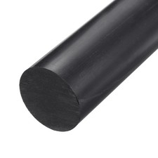 ABS Plastic Rod Round Solid Bar 50 mm x 200 mm Black 1 Pcs