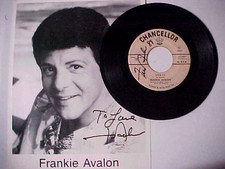 Frankie Avalon 1959 Signed Record "Venus" AND 8X10 Signed Photo