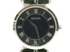 GUCCI Wristwatch Quartz Black Side Sherry (Belt External) 18710701 From Japan