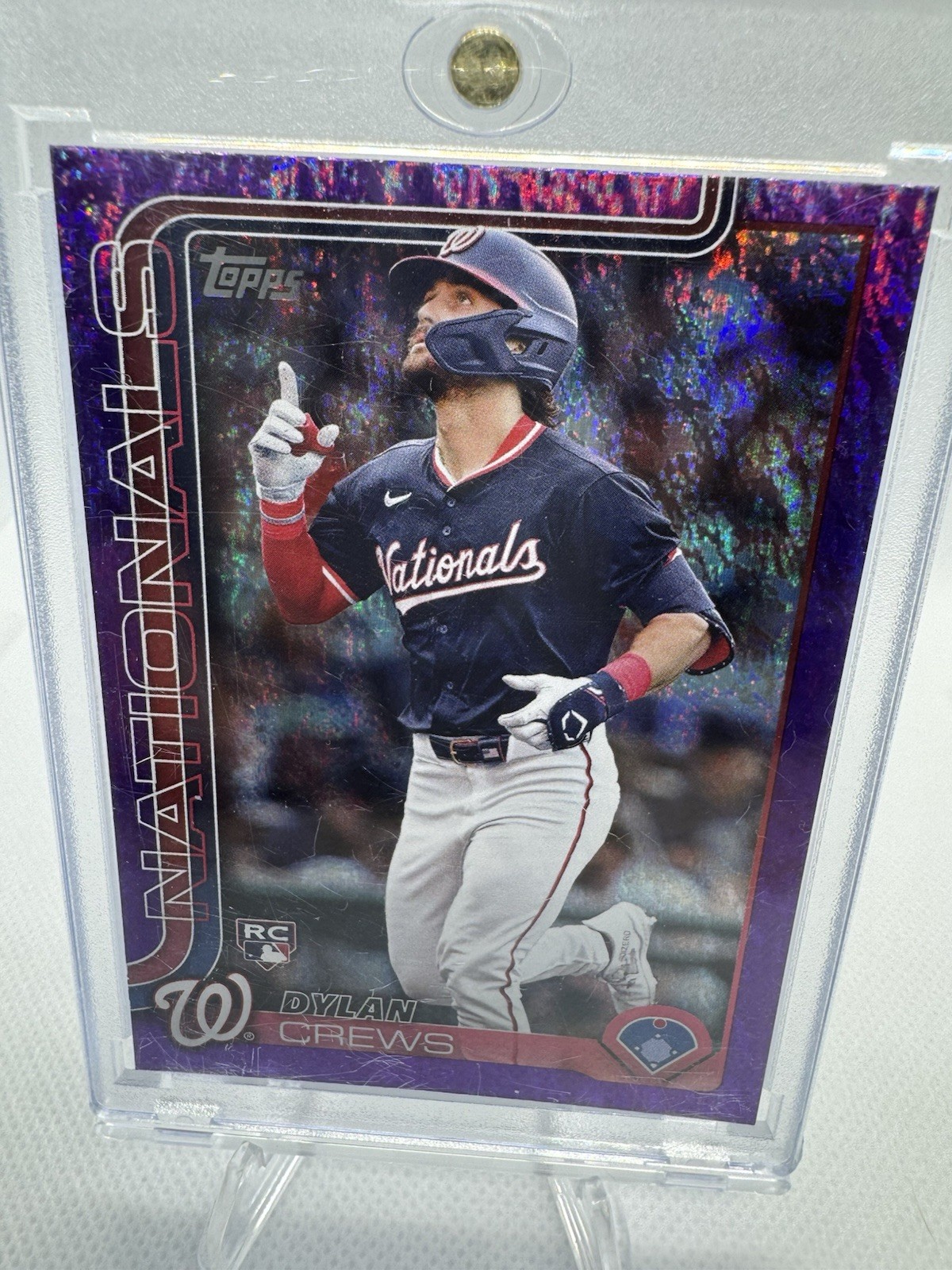 DYLAN CREWS Purple Holo Foil /250 Rookie #74 Nationals - 2025 Topps Series 1