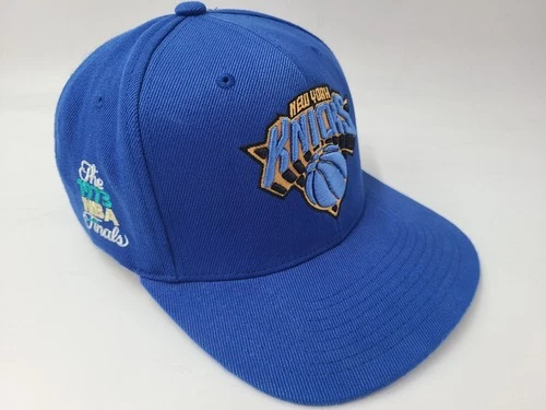 New York Knicks 1973 NBA Finals Mitchell & Ness Snapback Hat Cap Men NBA Blue