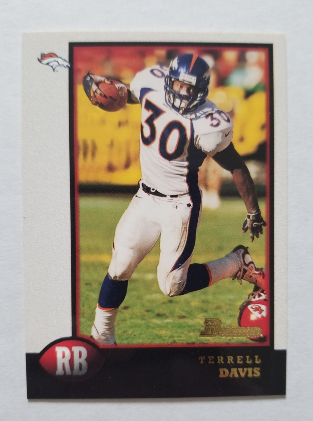 1999 Bowman Terrell Davis #34 Denver Broncos