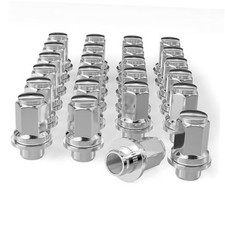 24Pcs 12x1.5 OEM Factory Style Wheel Lug Nuts, 24pcs M12x1.5 21mm Hex Chrome
