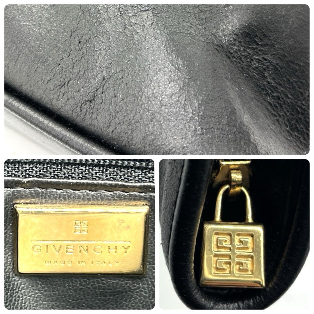 GIVENCHY 4G logo big logo tote bag in black leather fits A4 documents thumbnail 10