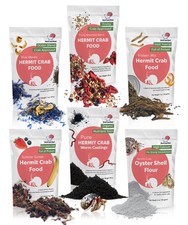 Snout  Shell Hermit Crab Food Bundle: Fruity, Ocean Mix, Protein Blends