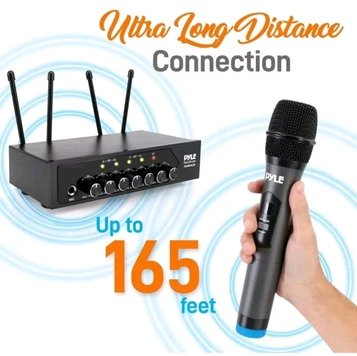 Pyle Wireless Bluetooth Portable Battery Operated 4-Mic Set (No Power Supply) - Image 3 of 4