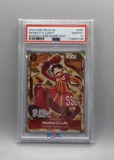 Monkey.D.Luffy P-080 Bandai Card Games Fest 24-25 Promo PSA 10 One Piece TCG