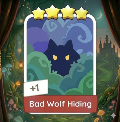 Bad Wolf Hiding - 4 star - Monopoly go Set 19