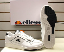 Men's Ellesse Gioco Cupsole White / Black Retro Fashion Trainers UK 10 EU 45