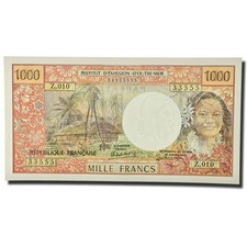 Geldschein, Tahiti, 1000 Francs, 1985, KM:27d, UNZ-