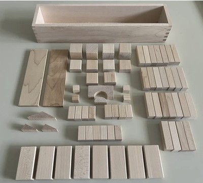 RARE Frank Lloyd Wright Architectural Building Blocks Vintage Complete Set
