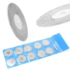 35mm Diamond Cutting Wheel Disc Cutter Cut-off Stone Metal Rotary Tool (10Pcs)