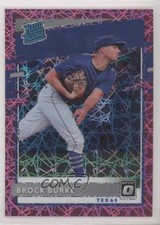 2020 Panini Donruss Optic Rated Rookies Pink Velocity Prizm /199 Brock Burke 1u6